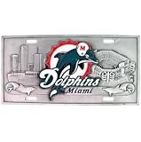 Miami Dolphins Zinc License Plate - NFL Football Fan Shop Sports Team Merchandise