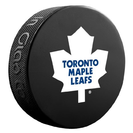 Toronto Maple Leafs Basic Logo Souvenir Hockey Puck By Sher-Wood