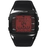 Polar FT60 Men's Heart Rate Monitor Watch (Black with Red Display)