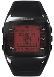 Polar FT60 Men's Heart Rate Monitor Watch (Black with Red Display)