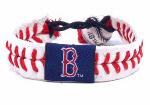 Gamewear Red Sox Classic Band Gamewear Mlb Leather Wrist Bands