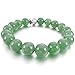 Men,Women's 10mm 12mm Alloy Bracelet Link Wrist Aventurine Green Silver Buddha Mala Energy Stone Gemstone Beads