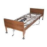 Drive Medical Semi Electric Ultra Light Plus Hospital Bed, Brown, 36
