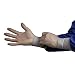 Hourglass HandPRO 550 Natural Vinyl Controlled Environment Glove, Clean Room, Beaded Cuff, Powder Free, 240mm Length, 0.11mm Thick