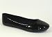Garage Shoes - Percy - Women's Flat Shoe - Black Patent Size 7 UK