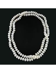 Pearlz Ocean White Freshwater Pearl Endless 36" Necklace