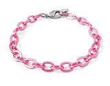 CHARM IT© Pink Single Chain Link Charm Bracelet