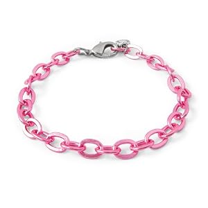 Buy CHARM IT! Pink Single Chain Link Charm Bracelet by CHARM IT! Ks Charming Designs