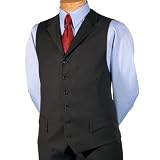 Paul Fredrick Performance Wool Button Front Suit Vest