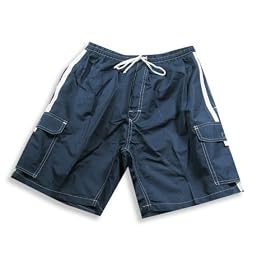 Jon Lauren Apparel - Mens Swim Suit, Navy