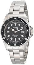 Timex Men's Classic Coin-Edged Bezel Silver-Tone Stainless Steel Bracelet Watch #T29781