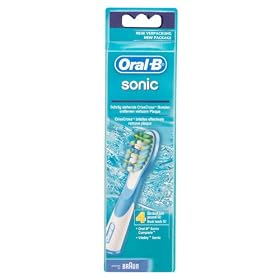 Braun Oral-B SR18-4 Sonic Replacement Rechargeable Toothbrush Heads - 4-Pack