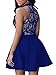 Cfanny Women's Sleeveless Sexy Lace Skater Cocktail Party Swing Dress