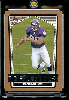 2007 Topps Draft Picks & Prospects #62 Mario Williams Houston Texans Football Card - Mint Condition - In Protective Display Case!