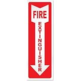 My Sign Center Self Adhesive Vinyl Fire Extinguisher Sign, 4" x 12"
