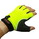 Tenn Fingerless Cycling Gloves/Mitts - High Visibility Yellow