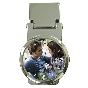 Money Clip Watch of Twilight Edward Cullen and Bella Swan in Flowers