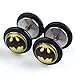 PiercingJ 2pcs Bat Batman Disc Plug Fake Cheater Earring Ear Ring Stud Barbell P...