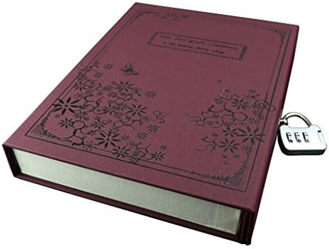 Funny-home European Relief Code Lock Gift Box with Hard Cover Vintage Coffee Diary Notebook Journal