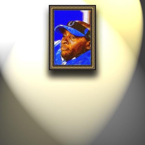 Completely Handpainted American Football Sport Painting, Custom Order FL2874, Oil on Canvas, with Option to Paint Jerry, Brett & Co. from Any Other Favorite Photograph or Picture, Unframed, Size 23'' x 35
