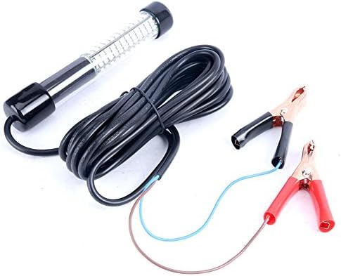 Sanrui 12V 900 Lumens LED Attracting Fish Lamp Underwater Fishing Lure Light with 5m Cord (White)