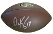 Dave Krieg Autographed NFL Wilson Composite Football, Seattle Seahawks, Kansas City Chiefs, Proof Photo