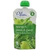 Plum Organics Baby Second Blends, Spinach, Peas and Pear, 4.0-Ounce Pouches (Pack of 12)