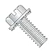 6-32 x 1/4" SEMS Screws/External Tooth Washer/Slotted/Hex Washer Head/Steel/Zinc (Carton: 10,000 pcs)