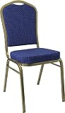 Crown Back Stacking Banquet Chair with Goldvein Frame [FD-C01-GOLDVEIN-208-GG]
