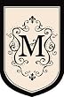 Monogram Garden Flag - M Monogram Garden Flag - M