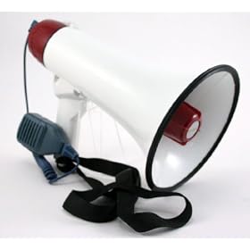 NEW 30 Watt LOUD Megaphone / Bullhorn W Siren & Music