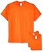 Jerzees Men's Dri-Power Short Sleeve T-Shirt (Pocket & No, Pocket-3 Pack-Safety Orange, Large