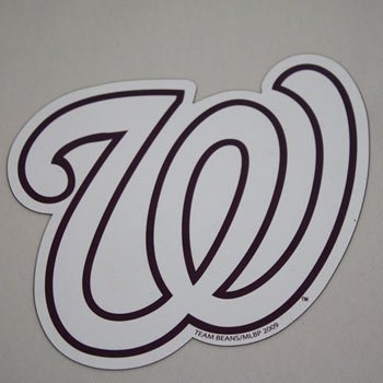Washington Nationals Team Logo W MLB Car Magnet (Quantity of 1)