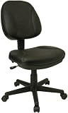 Black Leather Ergonomic Task Computer Office Chair