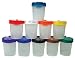 Sargent Art 22-1610 No-Spill Paint Cups with Color-Coded Lids, Set of 10
