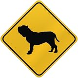 ONLY  NEAPOLITAN MASTIFFS  CROSSING SIGN DOG