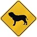 ONLY  NEAPOLITAN MASTIFFS  CROSSING SIGN DOG