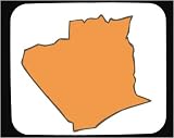 Decorated Mouse Pad with map, Algeria, country