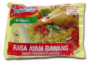 Indomie Instant Noodles Soup Onion Chicken Flavor for 1 Case (30 Bags)