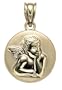 14k Yellow Gold "Angel Protect Me" Charm