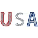 Glittery USA Streamer