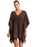 410P7GsJtSL. SL160  Majestic Swim Womens V Neck Cinched Waist Beach Top