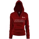 Nebraska Cornhuskers Ladies Scarlet Rugby Vintage Hoody Sweatshirt