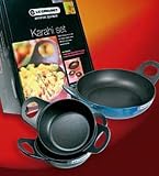 Le Creuset Cast Iron Karahi Set, Granite, 26 cm & 15 cm  from LE CREUSET UK LTD