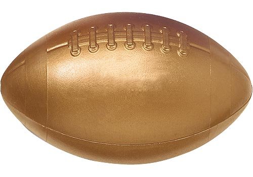 Childrens Toyshop  Sporting Goods : Mini Metallic Football Metallic Gold