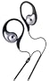 JVC HAE33S Clip-On "Ear Gem" Headphones (Black & Silver)