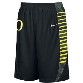 Oregon Ducks New 2008 09 Black NCAA Screen Printed Replica Basketball Shorts By Nike Team Sports