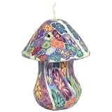 Patchwork Mushroom Candle