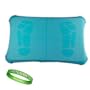 Nintendo Wii Fit BLUE Silicone Skin Cover With Foot Print Plus A Live*Laugh*Love Wrist Band!!!