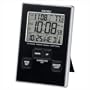 Seiko Advanced Technology Travel Alarm Clock Black and Metallic Case
